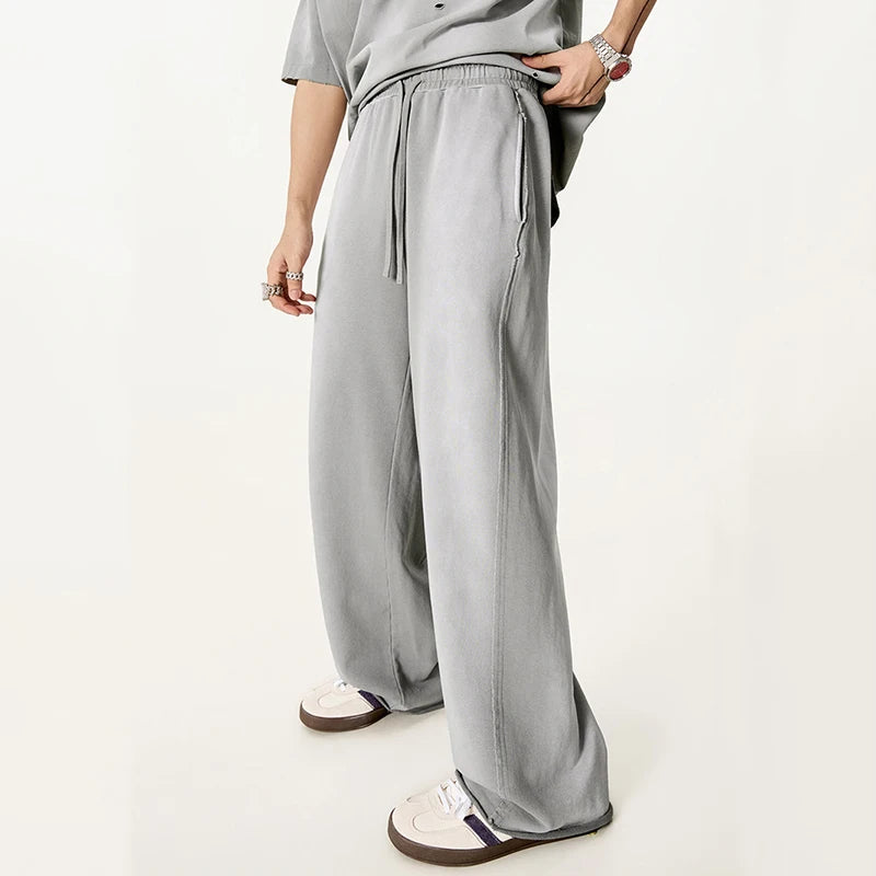 Faded Raw Edge Sweatpants