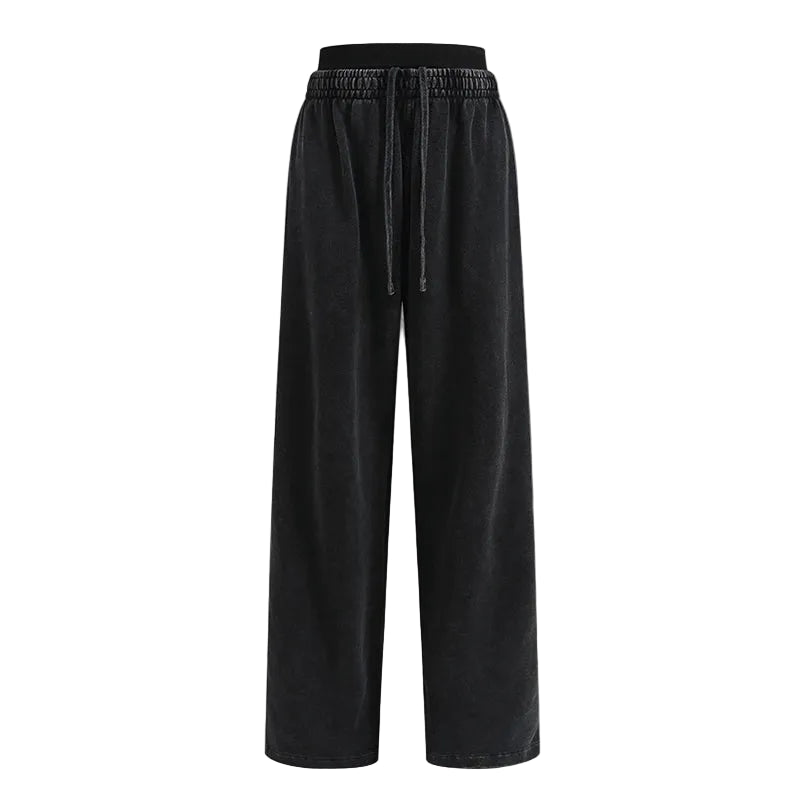 Womens Double Waisted Sweatpants