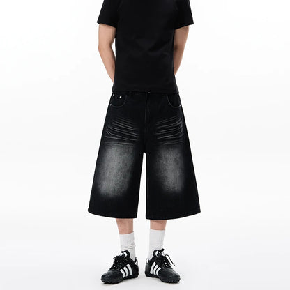 Vintage Whiskered Wash Baggy Long Jorts