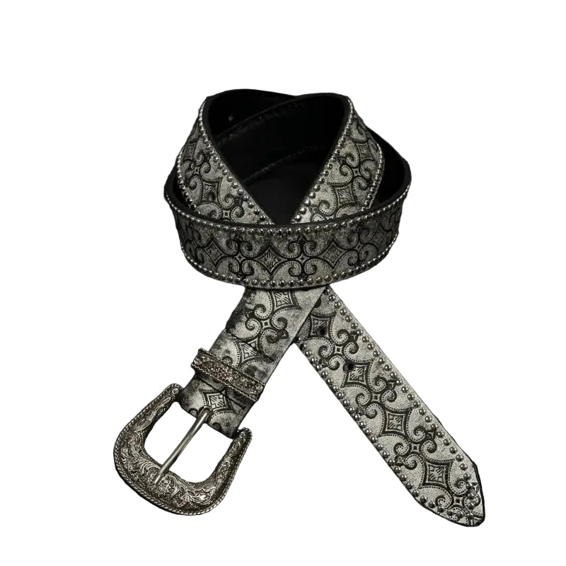 Silver Western Style Belt