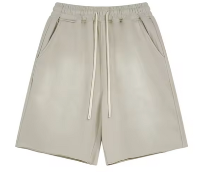 Faded Ivory Sweatshorts - Kore Clothing