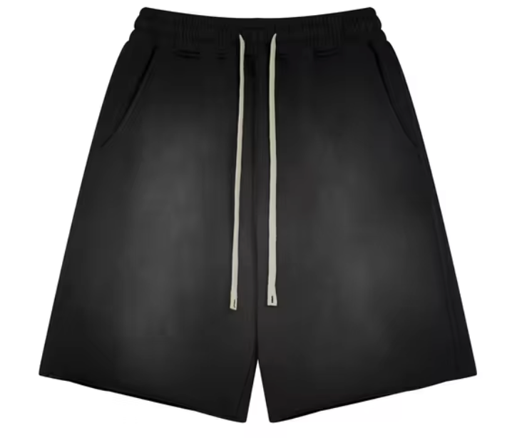 Faded Black Sweatshorts - Kore Clothing