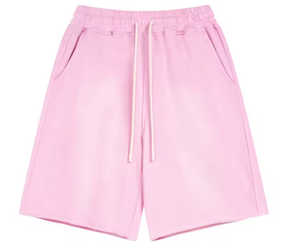 Faded Pink Sweatshorts - Kore Clothing