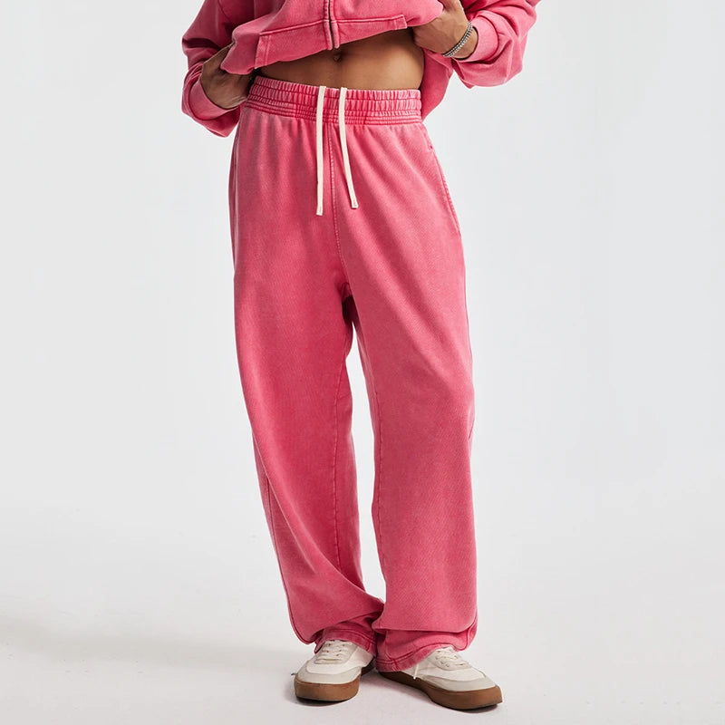 Faded Wide Leg Sweatpants