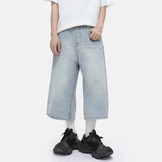 Light Blue Baggy Long Jorts