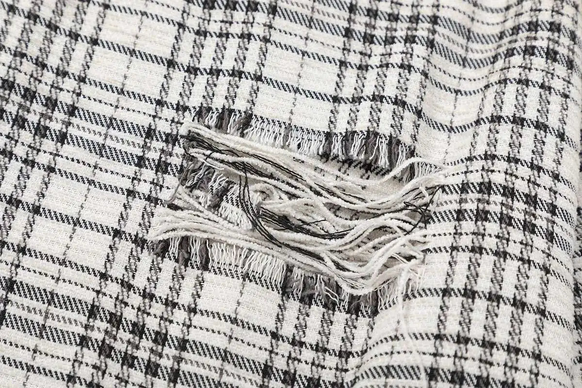 Black & White Patchwork Flannel