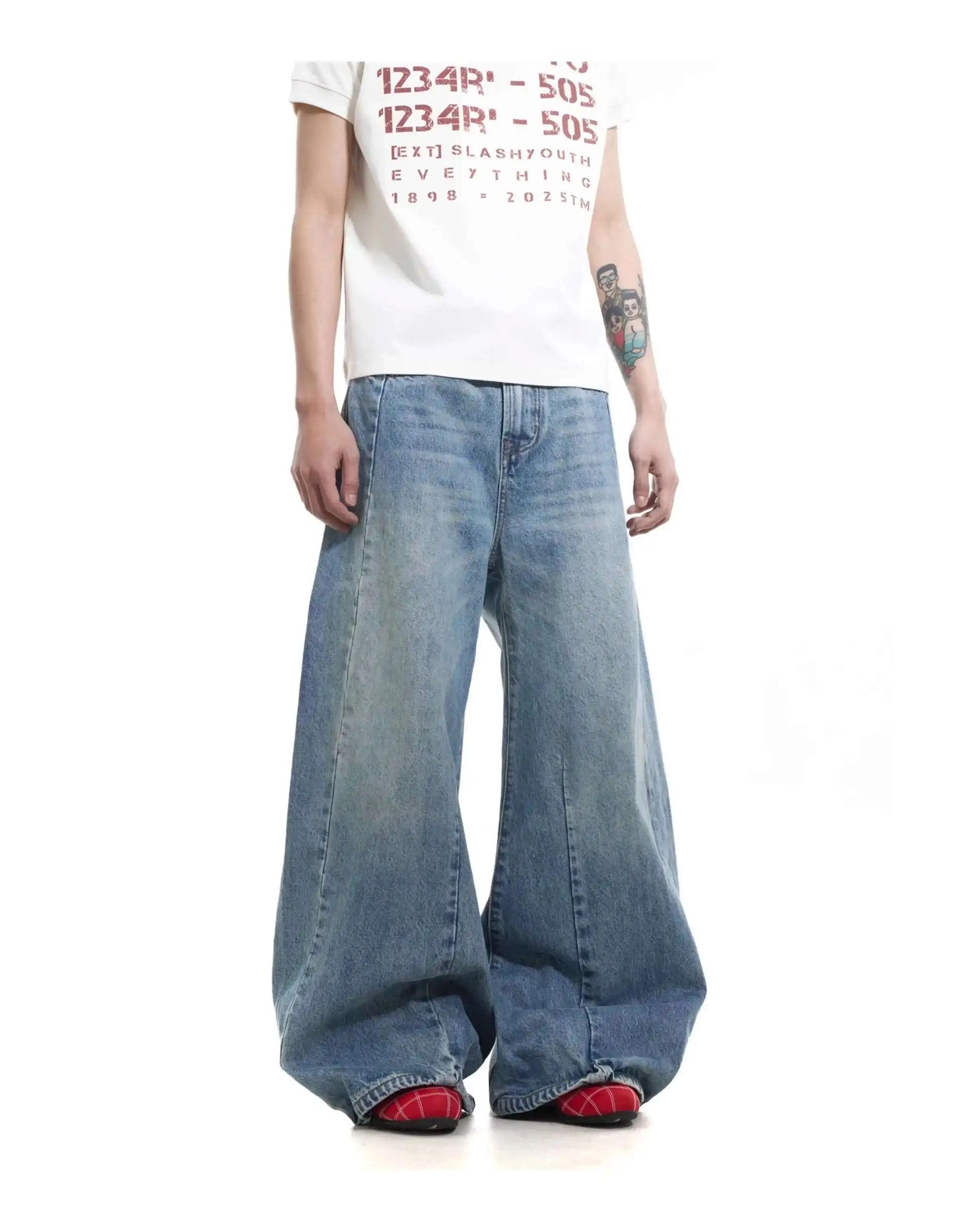 3D Blue Baggy Jeans
