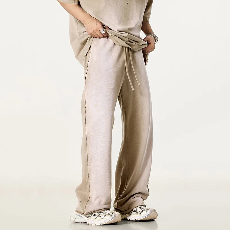 Faded Raw Edge Sweatpants