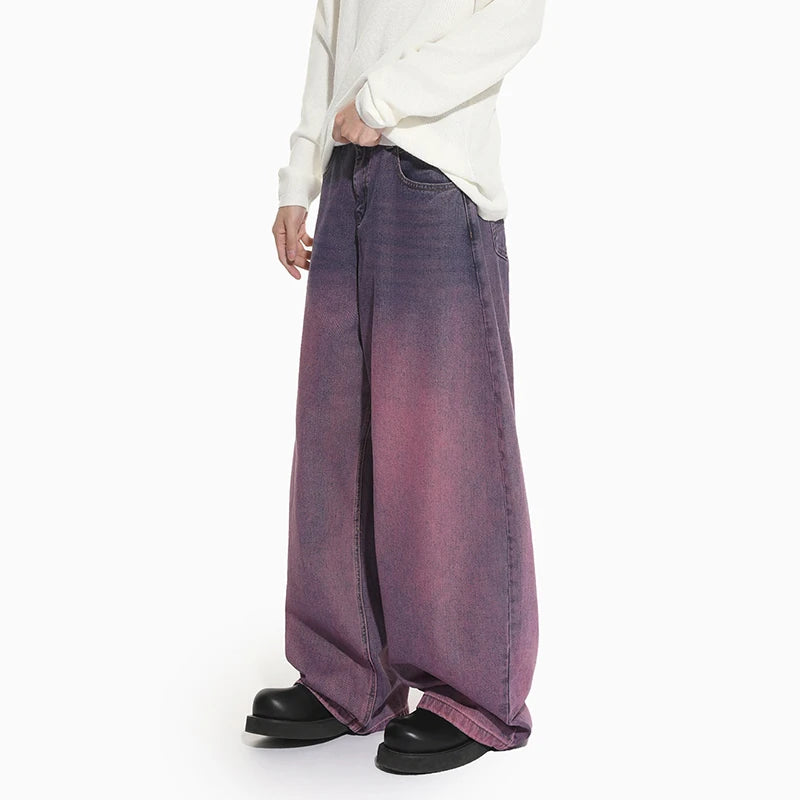 Faded Purple Baggy Jeans