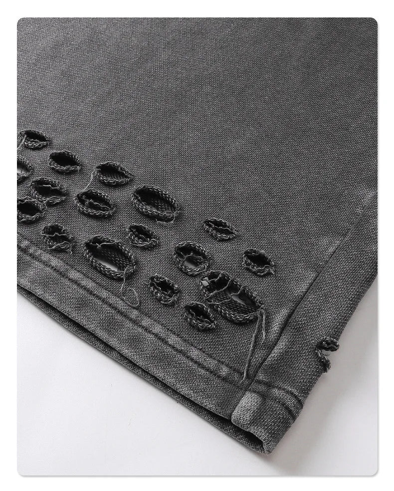 Faded & Distressed Baggy Sweatpants