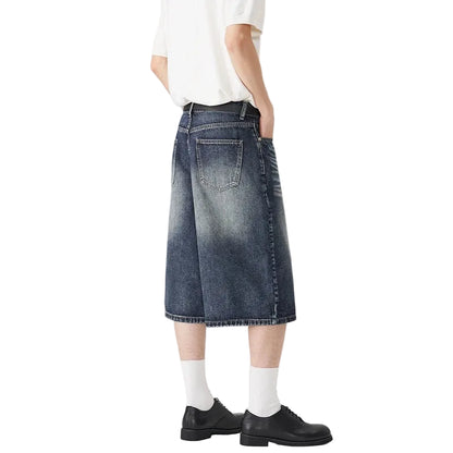 Whiskered & Faded Baggy Long Jorts