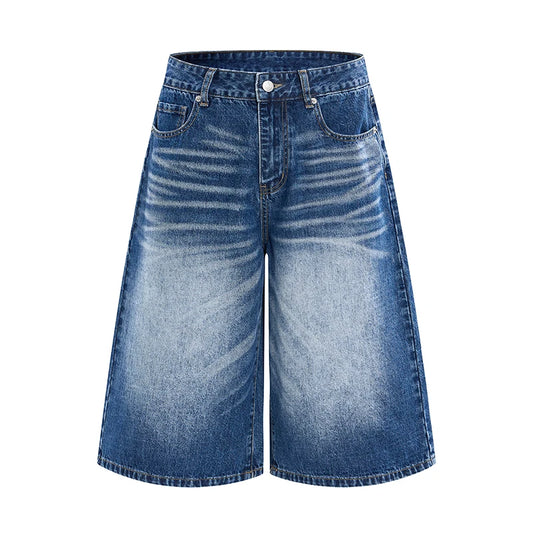 Whiskered & Faded Baggy Long Jorts