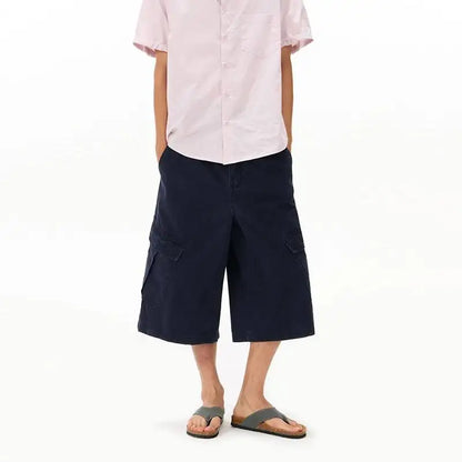 Baggy Long Cargo Shorts