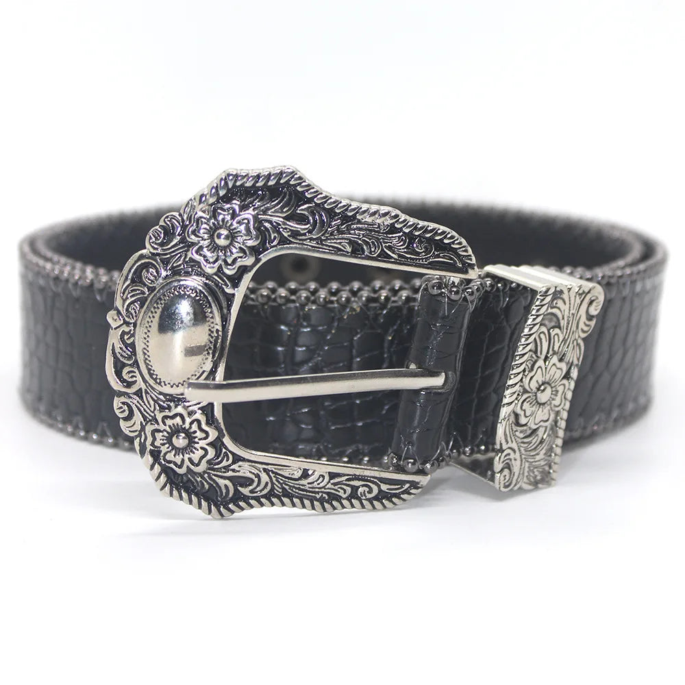 Retro Snakeskin Belt