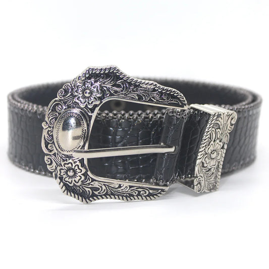Retro Snakeskin Belt