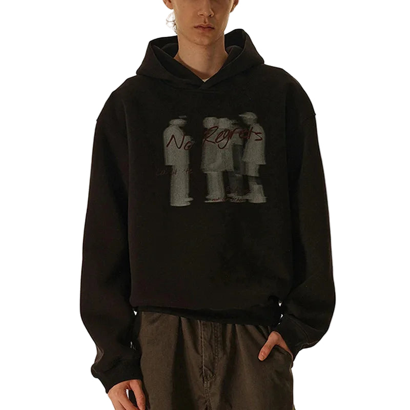 "No Regrets" Blurry Hoodie