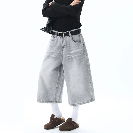 Washed & Whiskered Baggy Long Jorts