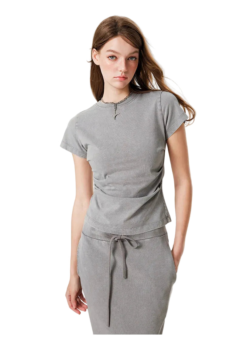 Womens Striped Short Sleeve Shirt