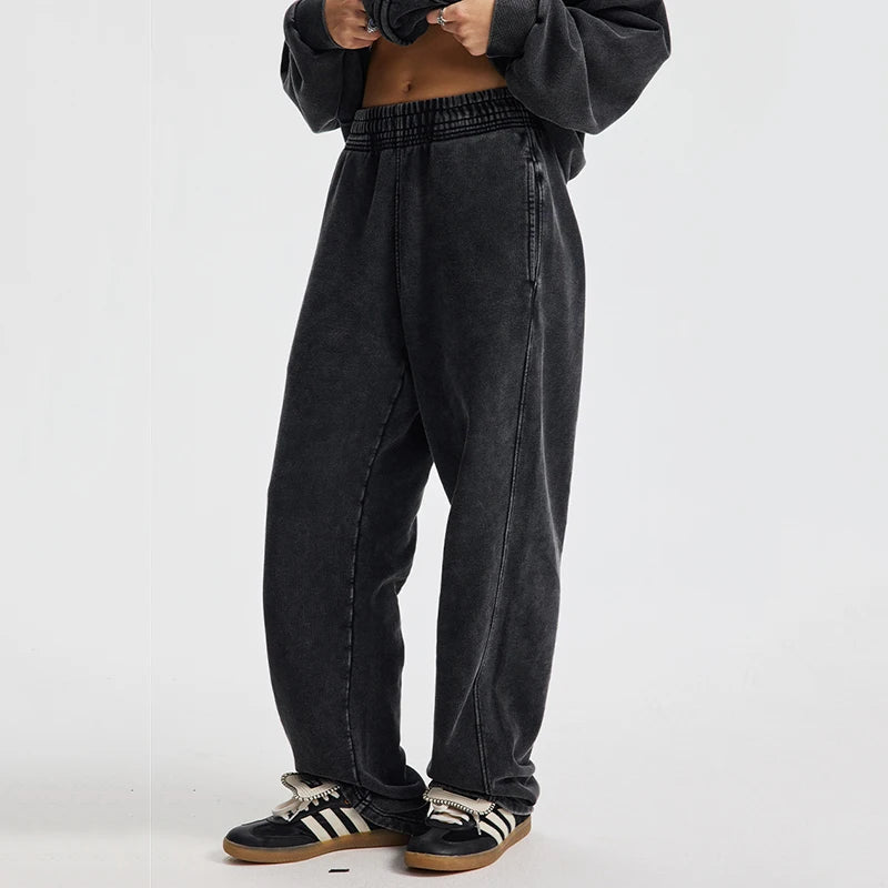 Faded Wide Leg Sweatpants