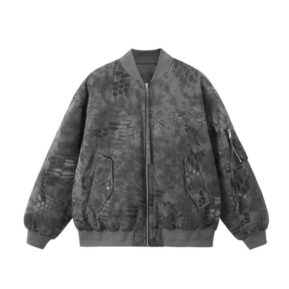 Snakeskin Bomber Jacket